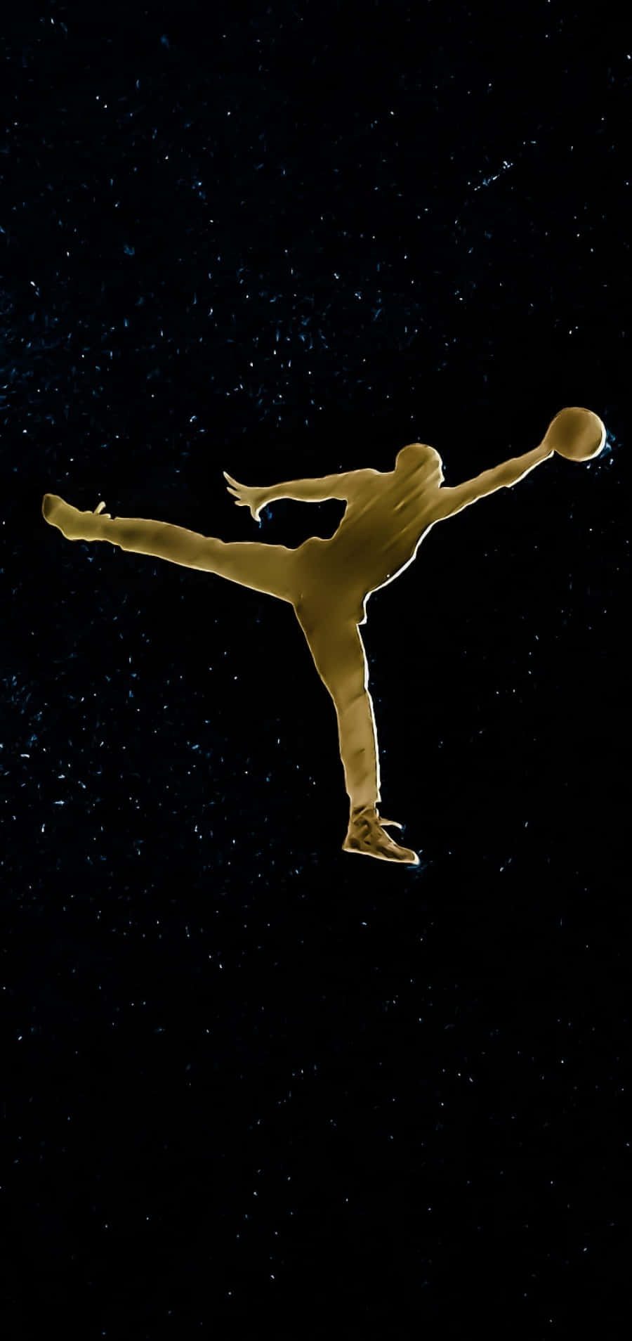 Goud Jordan Galaksiemerk Muurpapier