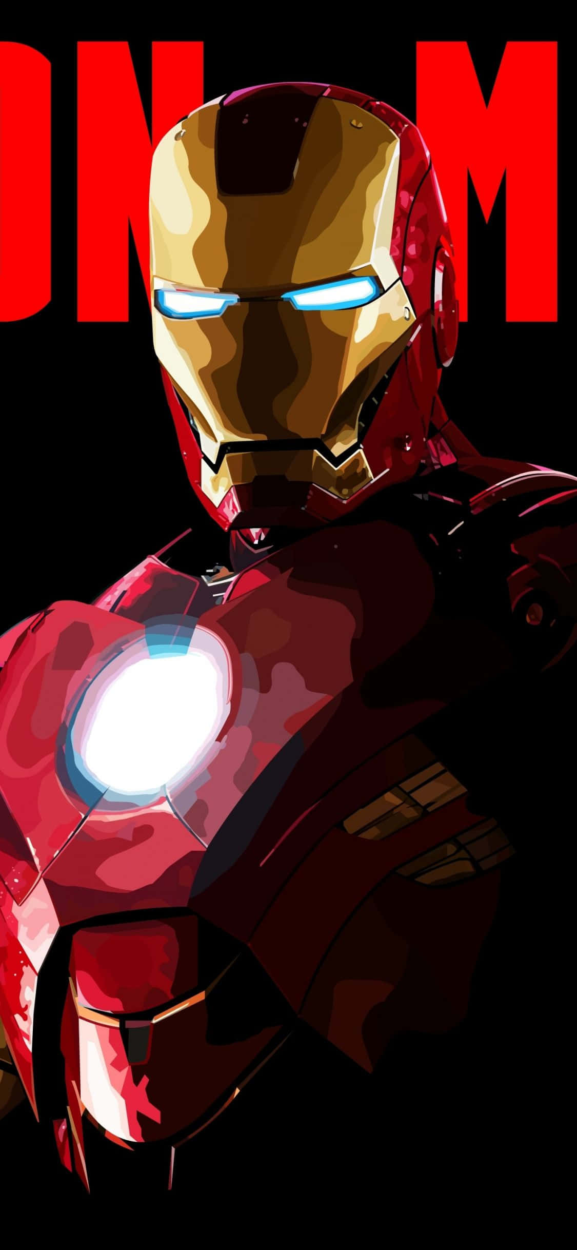 Gradeer jou foon op met Iron Man iPhone X Muurpapier