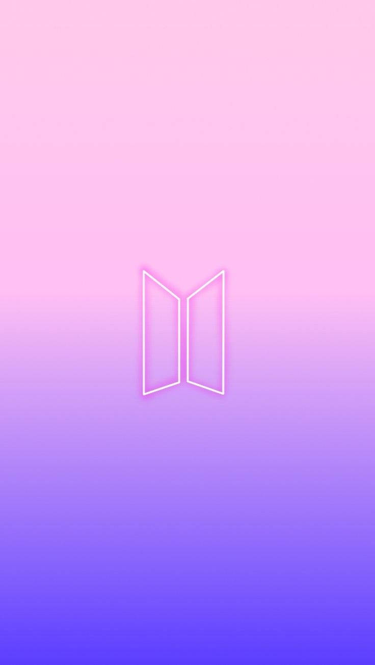 Gradient Pers BTS-logo Muurpapier