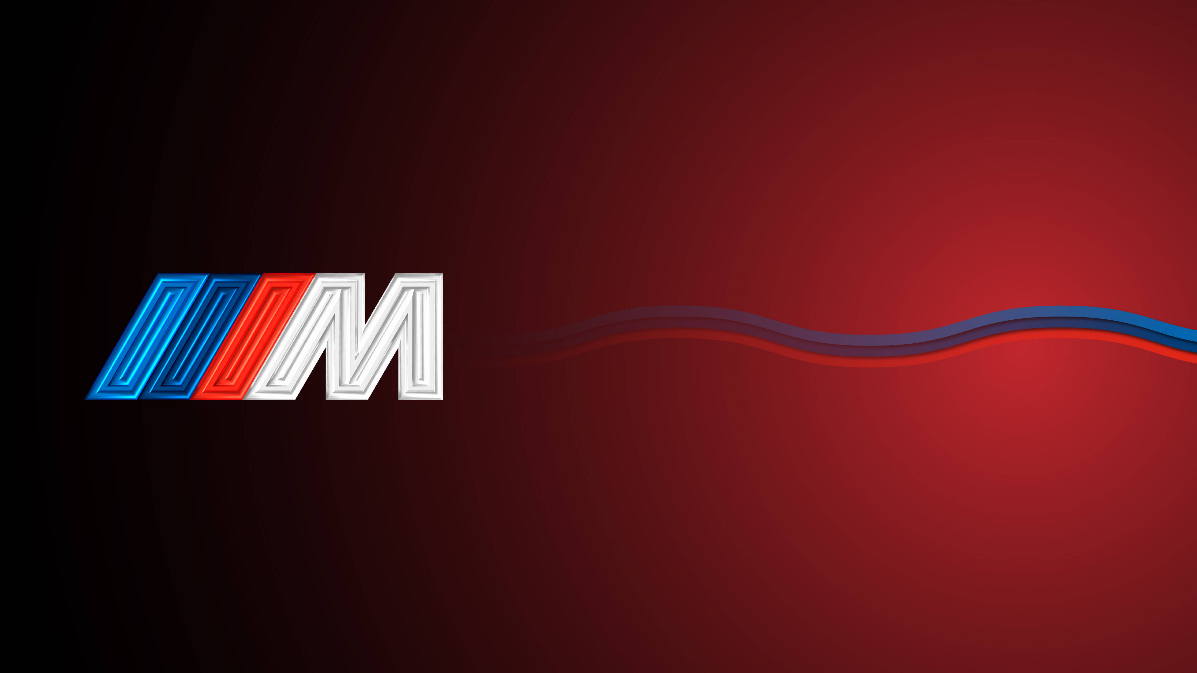 Gradient Rooi BMW M-logo Muurpapier