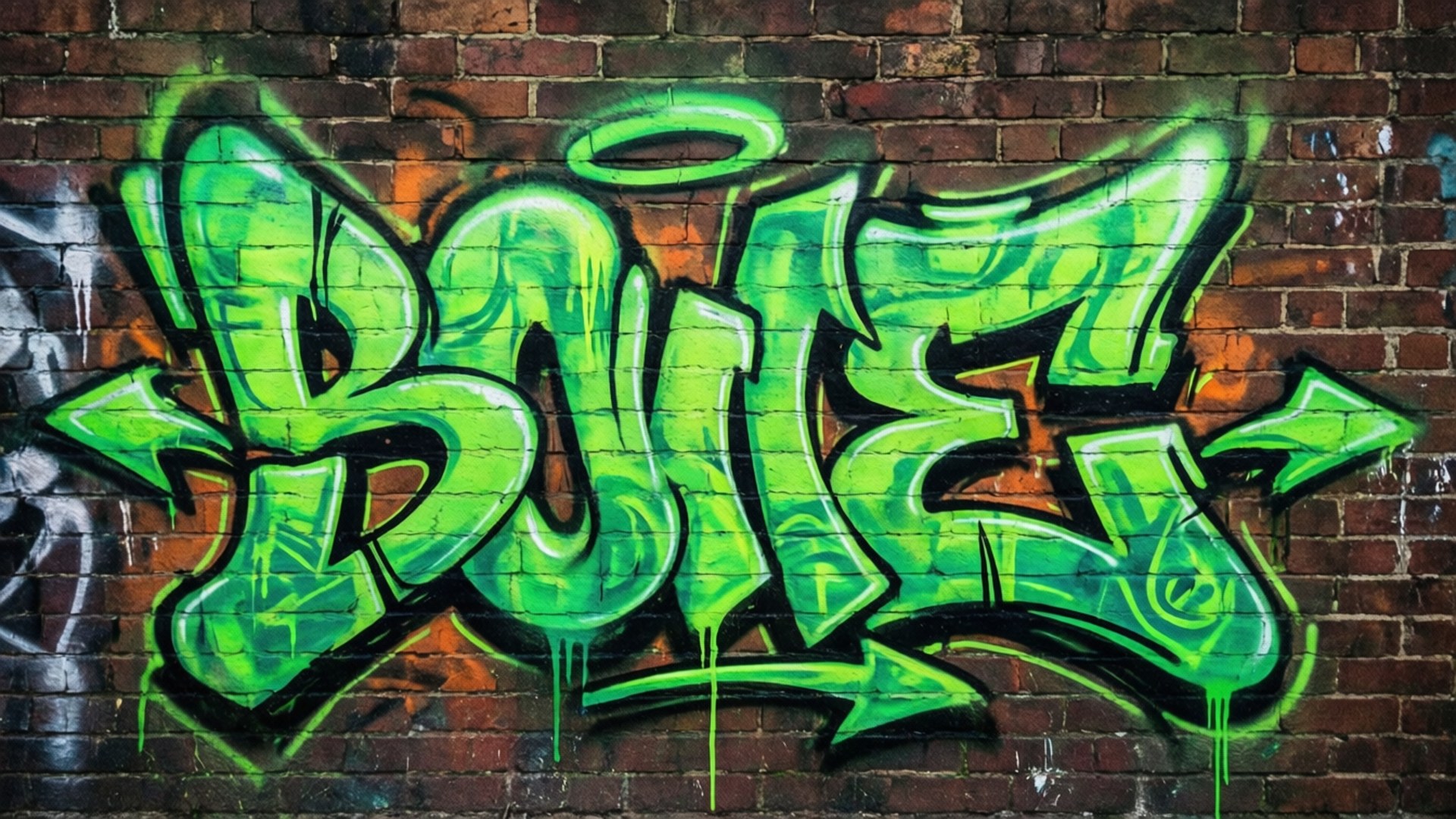 Graffiti Gloed Muurpapier