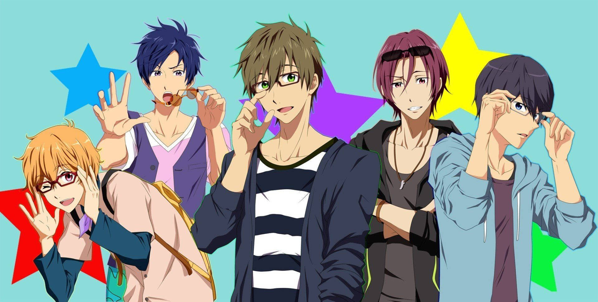 Gratis Anime PFP Lewendige Sterre Muurpapier