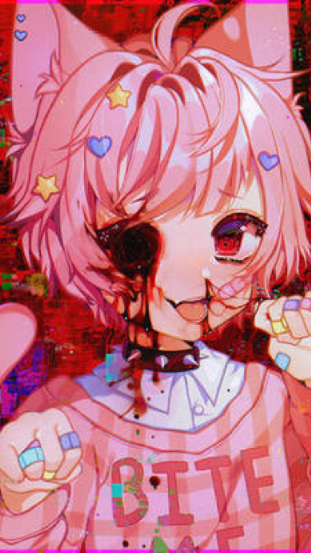 Griezelige en Oulike Anime PFP Muurpapier