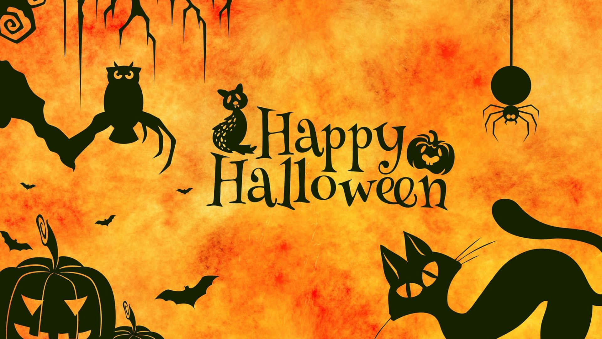 Griezelige Halloween Agtergrond Muurpapier
