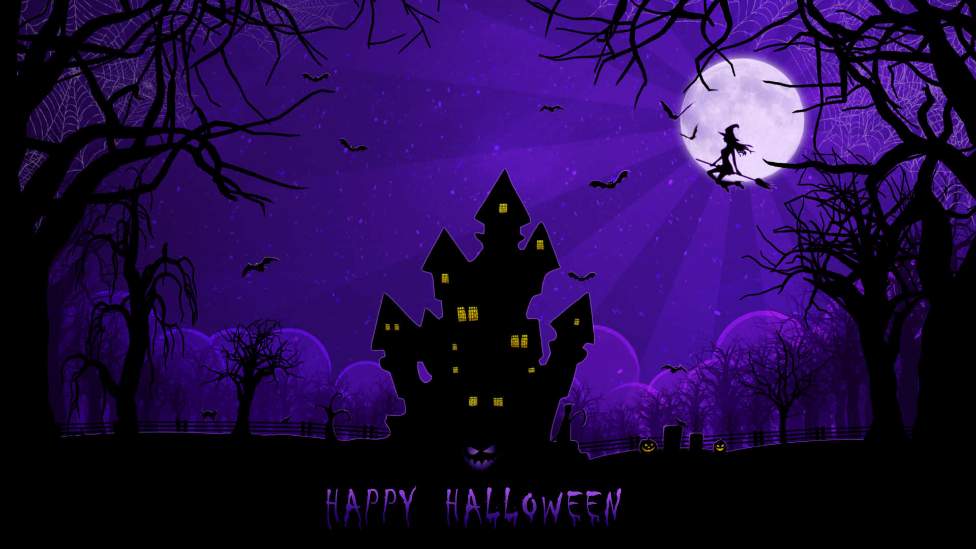 Griezelige Halloween Agtergrond Muurpapier