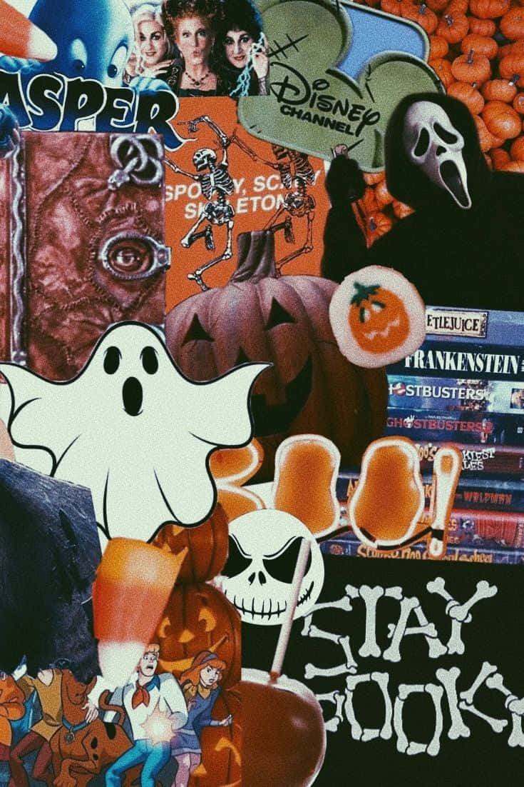 Griezelige Halloween-estetiek Muurpapier