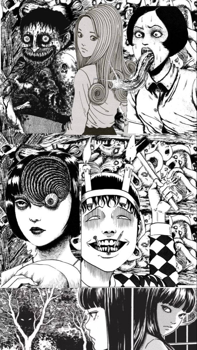 Griezelige Junji Ito-versameling Muurpapier