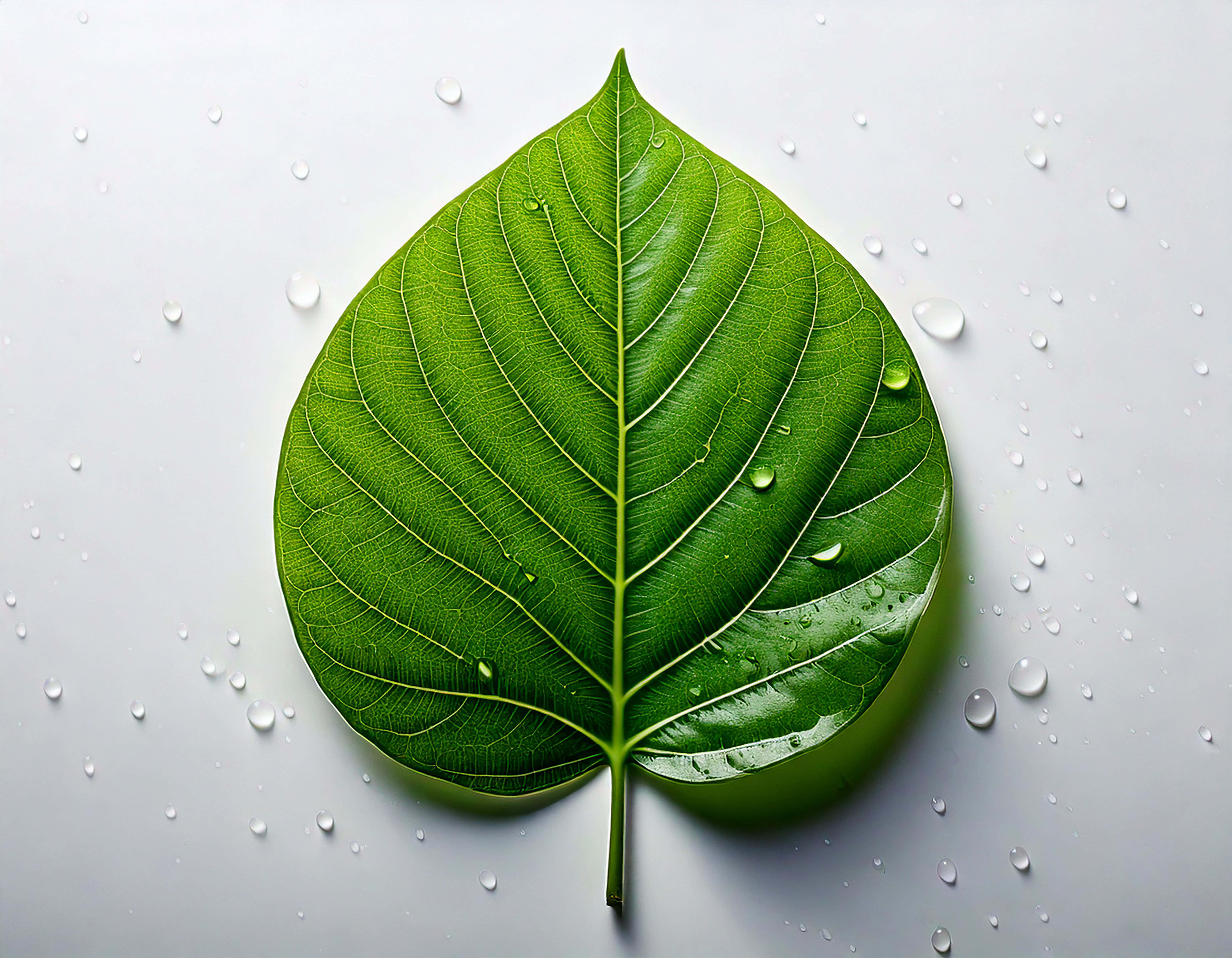 Groen Blaar Muurpapier