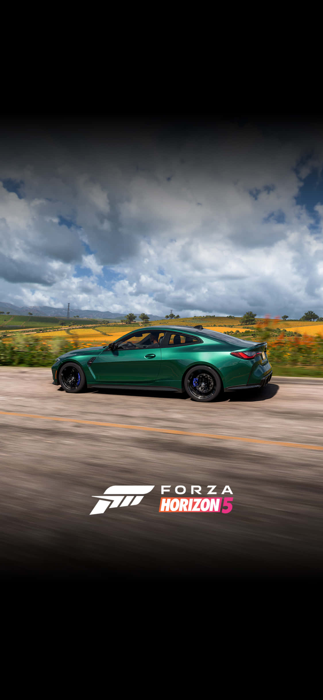 Groen BMW M4 iPhone X Forza Motorsport 7 Agtergrond Muurpapier