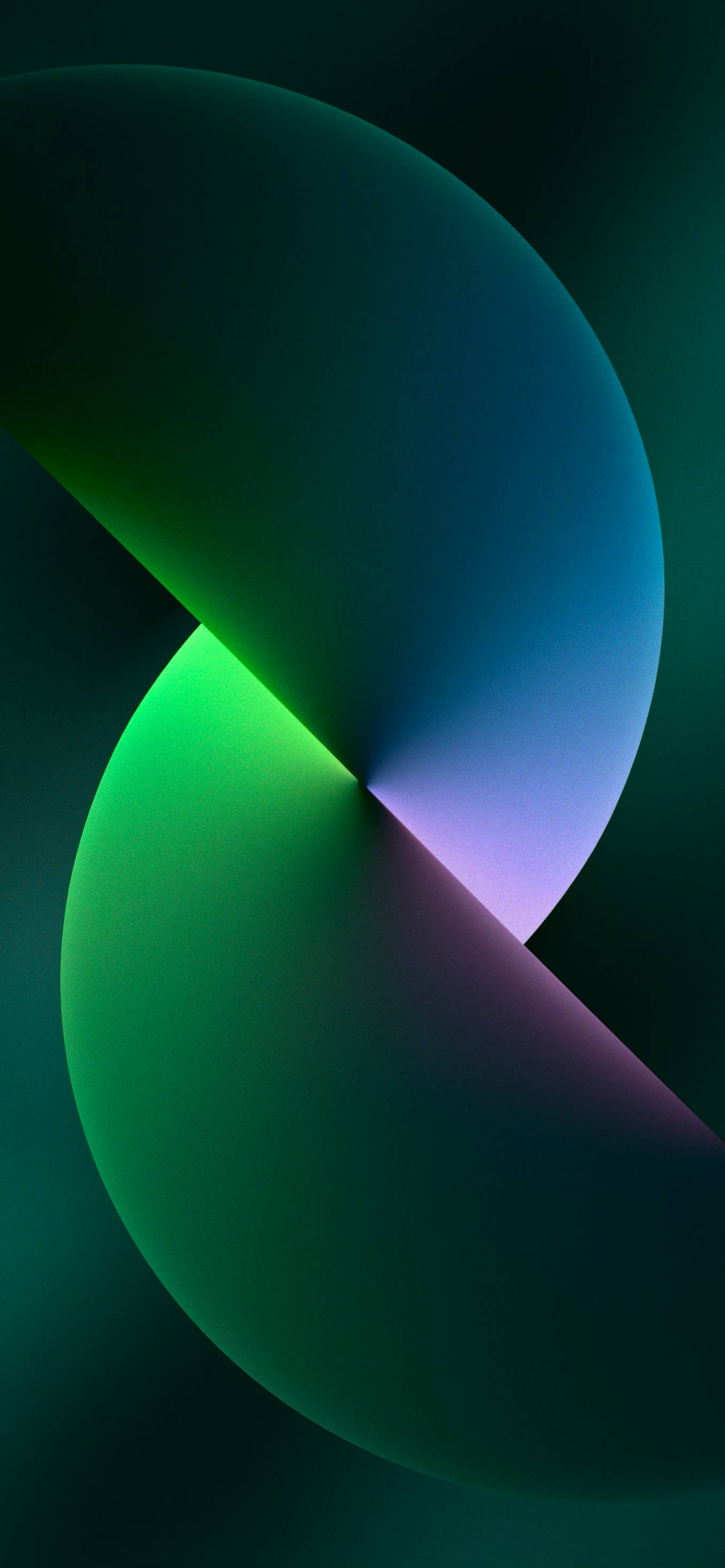 Groen iPhone met Artistieke Sfeer-agtergrond Muurpapier