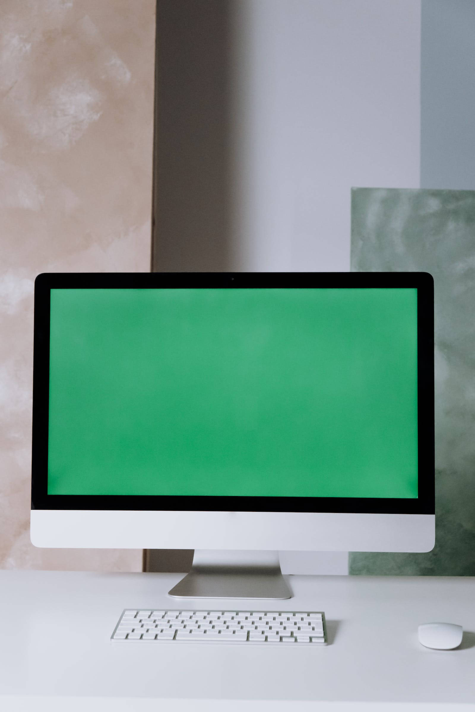 Groen Skerm Apple Rekenaarskerm Muurpapier
