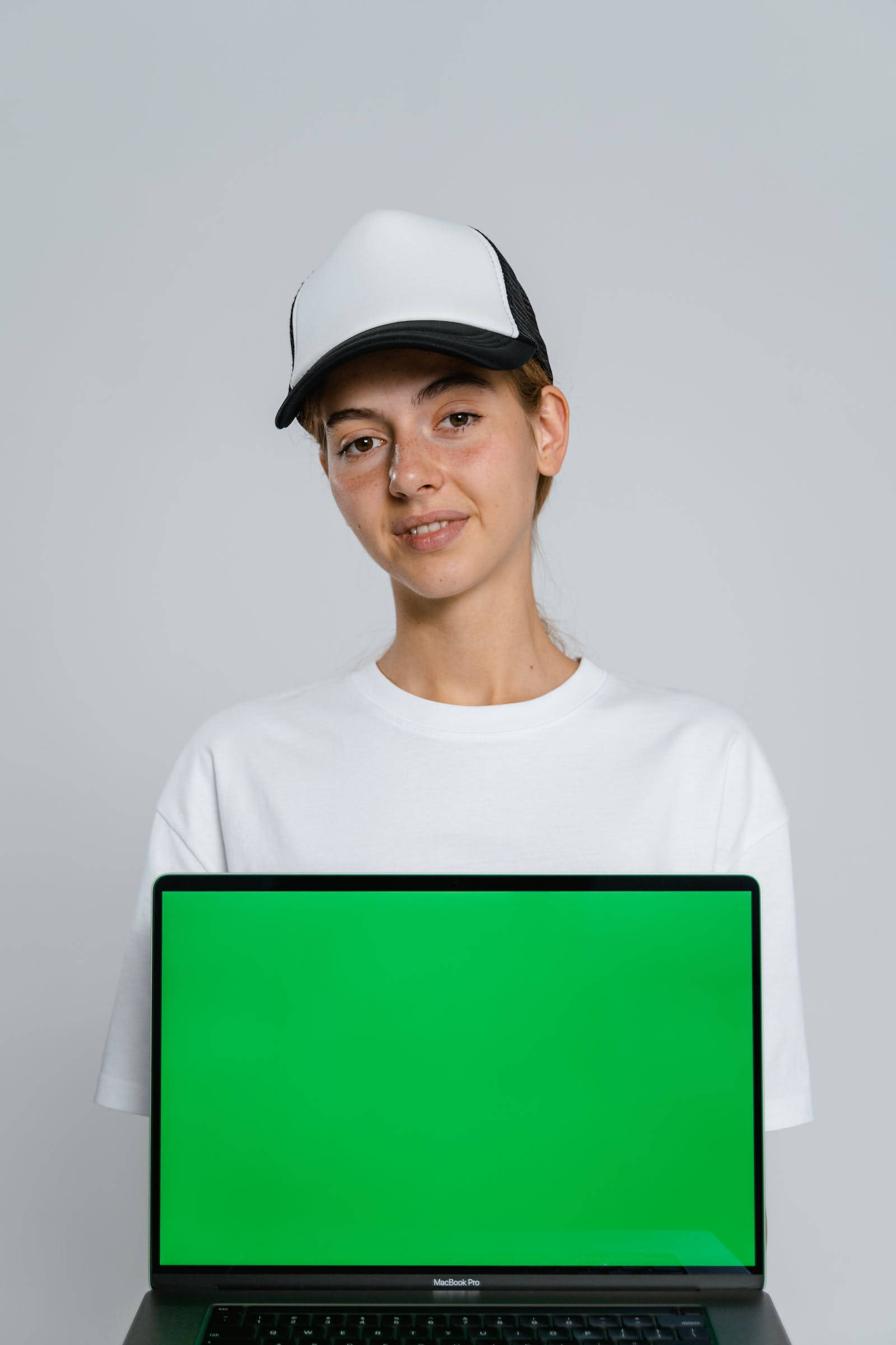 Groen Skerm Skootrekenaar Muurpapier