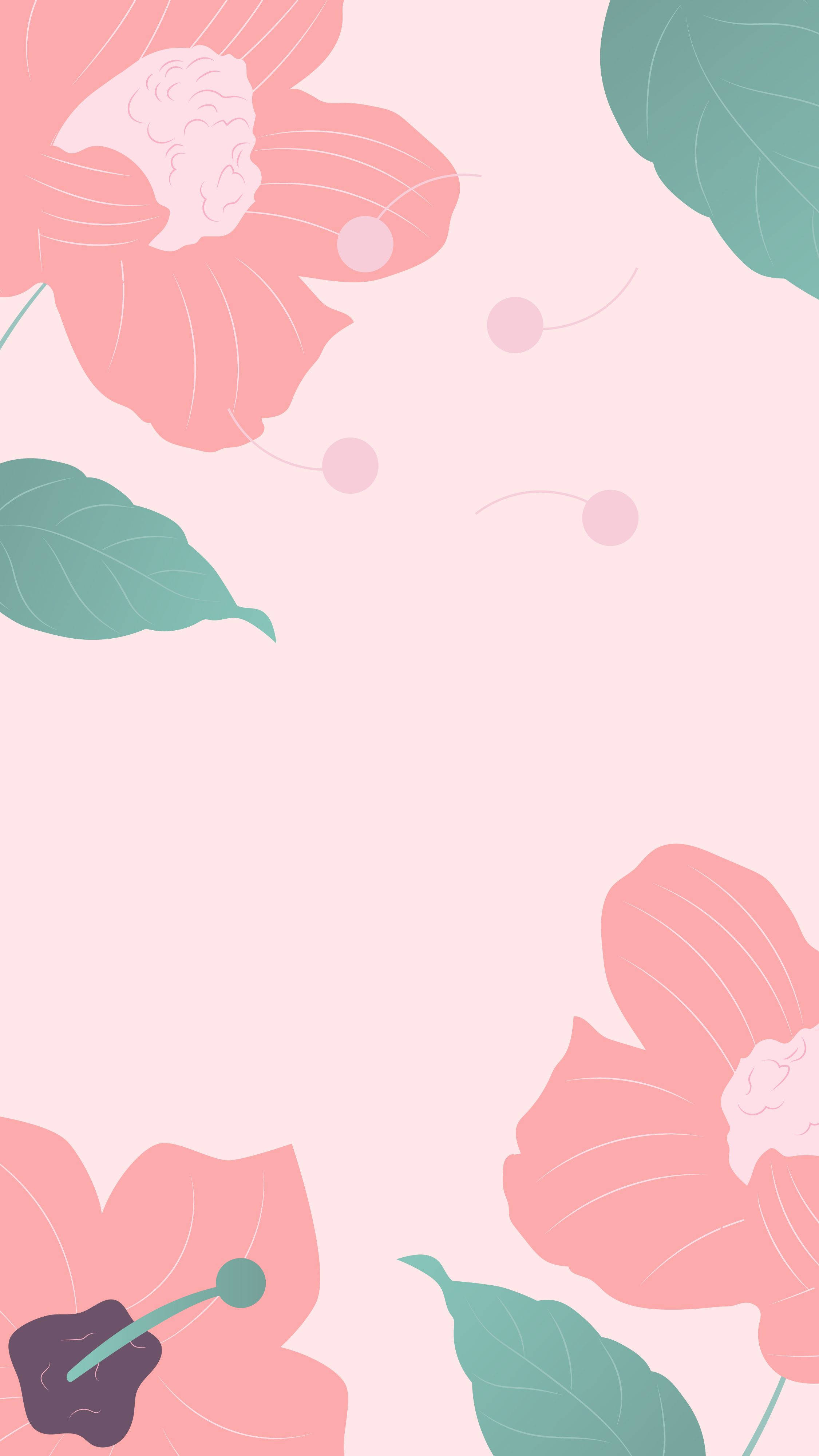 Groot Blomblare Blomme Oulik iPhone Muurpapier