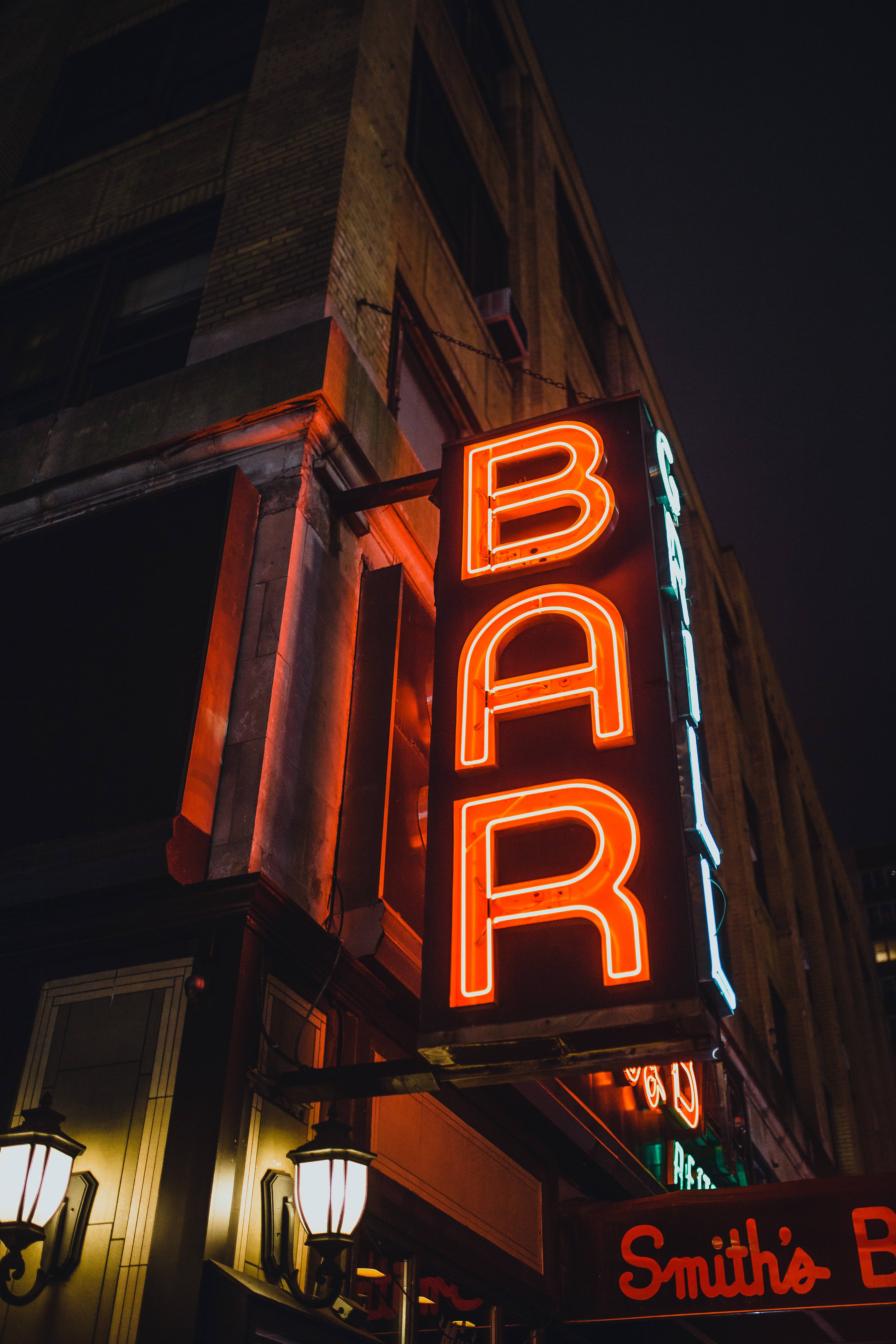 Groot kroeg neon-teken Muurpapier