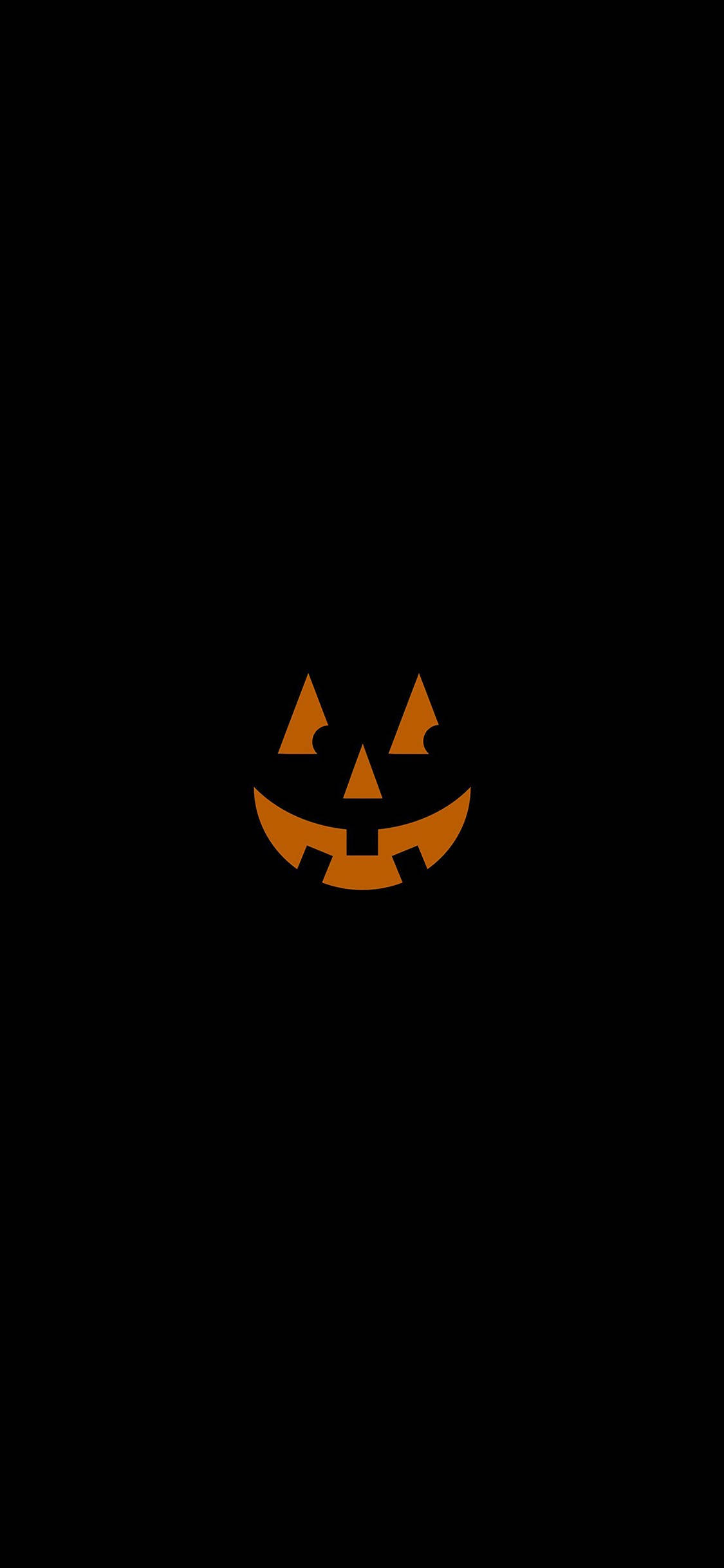 Grynende Pampoen Halloween iPhone Muurpapier