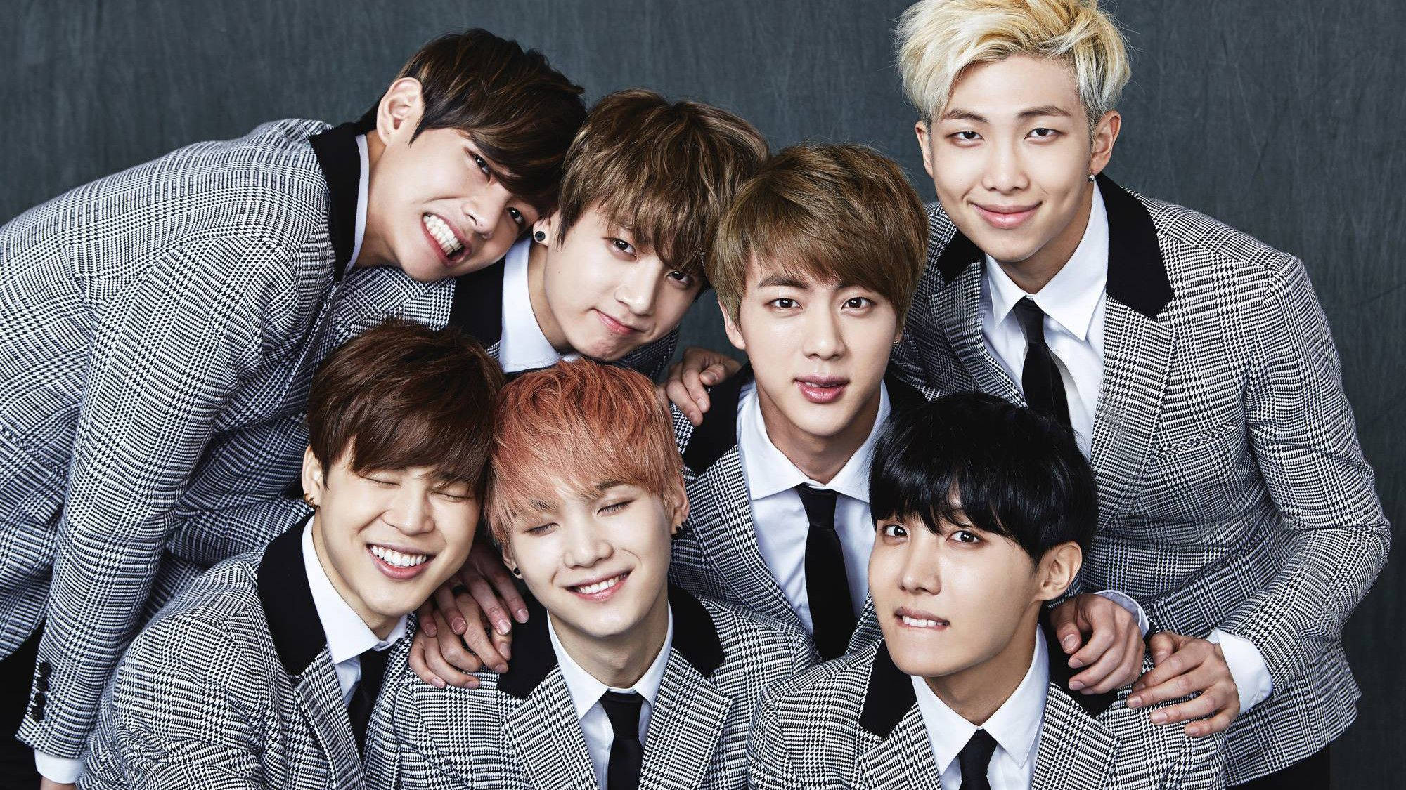 Grys Pak Bts Oulik Esteties Muurpapier