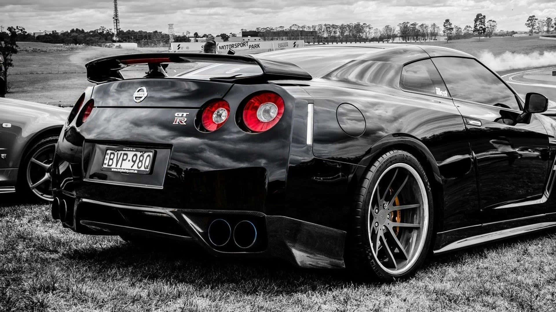 GT-R Lessenaar Agter Besonderhede Muurpapier
