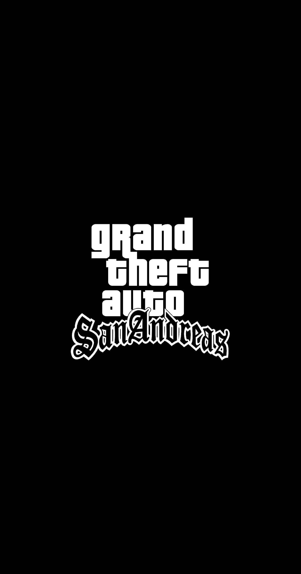 GTA iPhone San Andreas-logo Muurpapier
