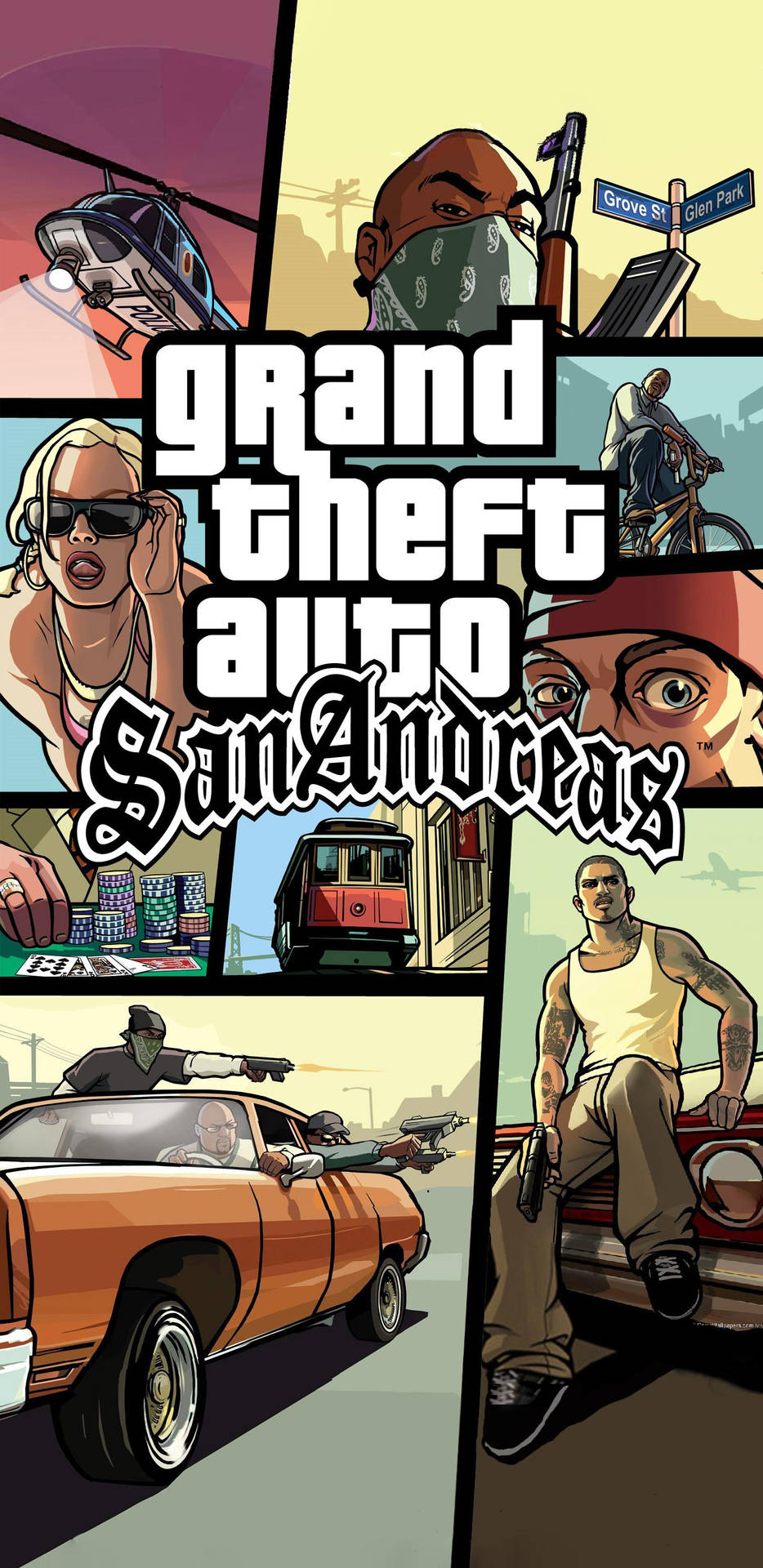 GTA SA 4K Aksiespeletjie — Anime 4K GIF Muurpapier