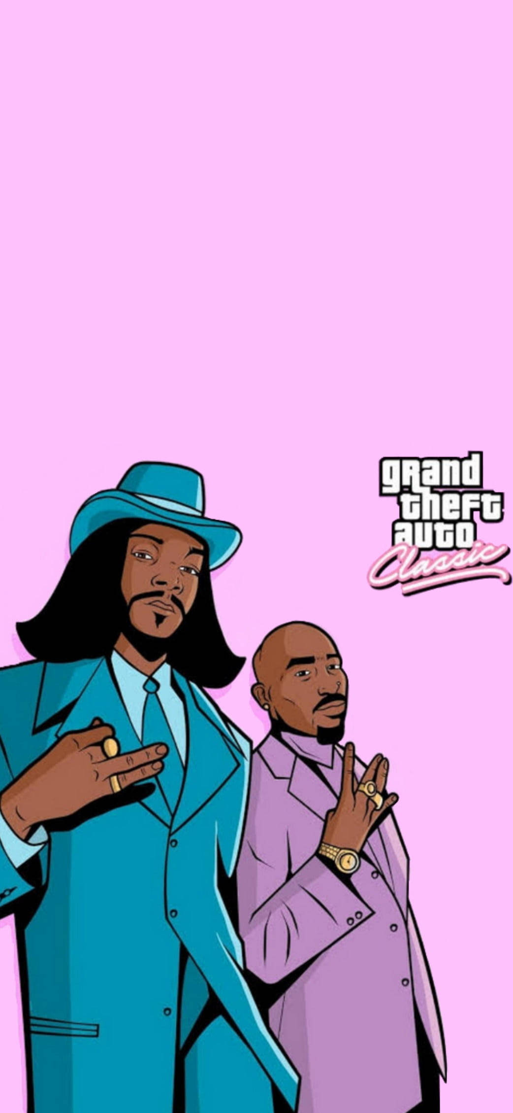 GTA Snoop Dogg En Tupac Muurpapier
