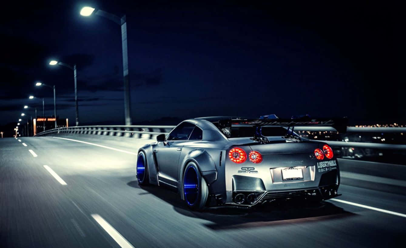 Gtr R35 — Motor GIF Muurpapier