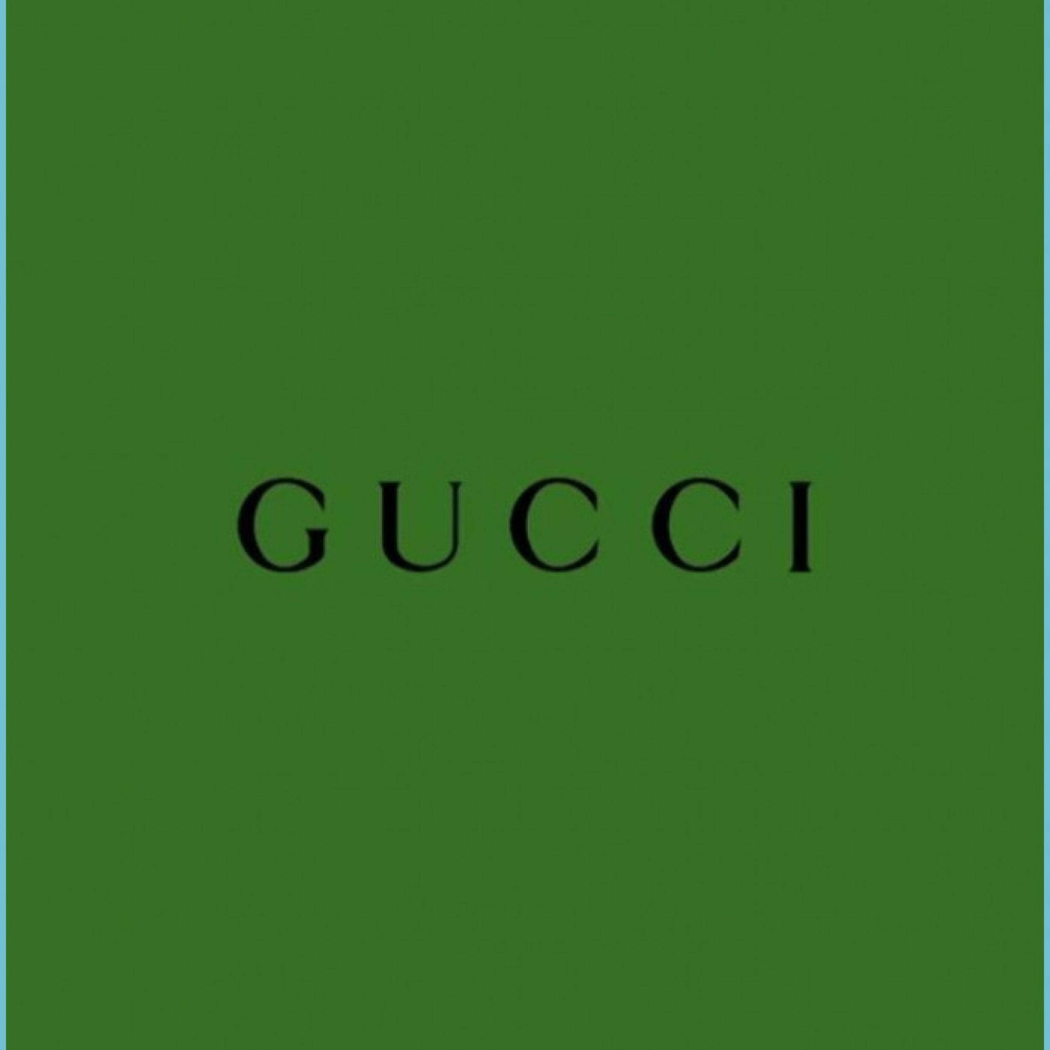 Gucci Groen Egaal Muurpapier