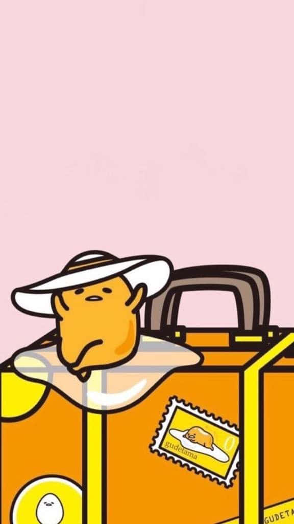 Gudetama Word Tegnologies Vaardig Muurpapier