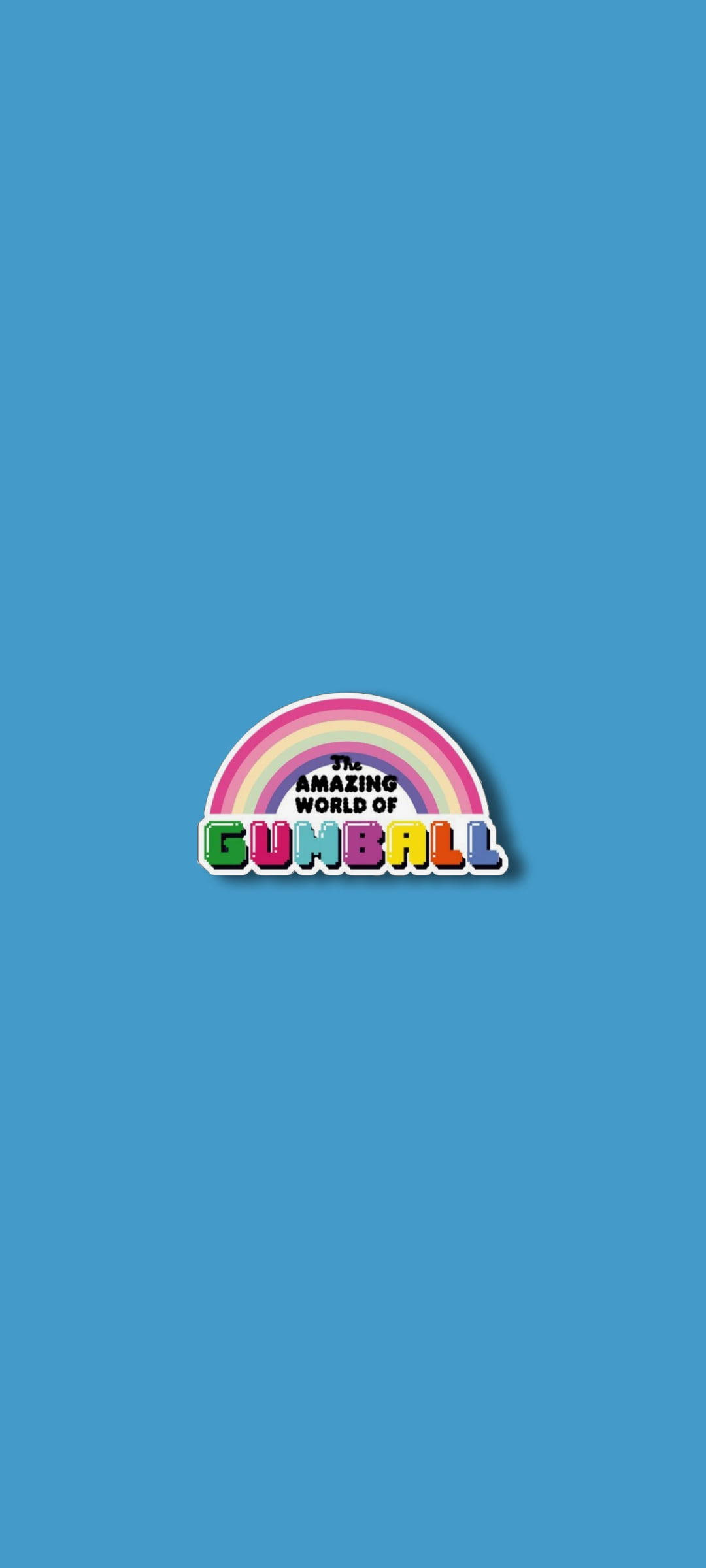 Gumball Eenvoudige Blou Estetika Muurpapier