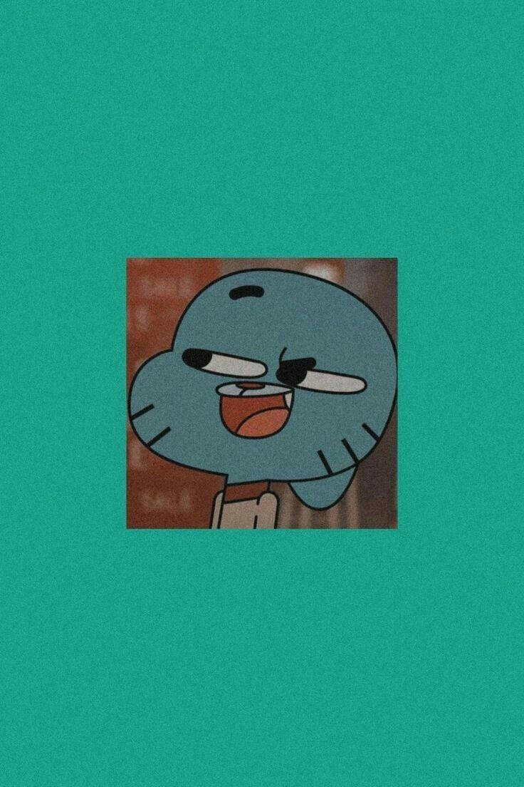 Gumball Minimalistiese Groen Estetika Muurpapier