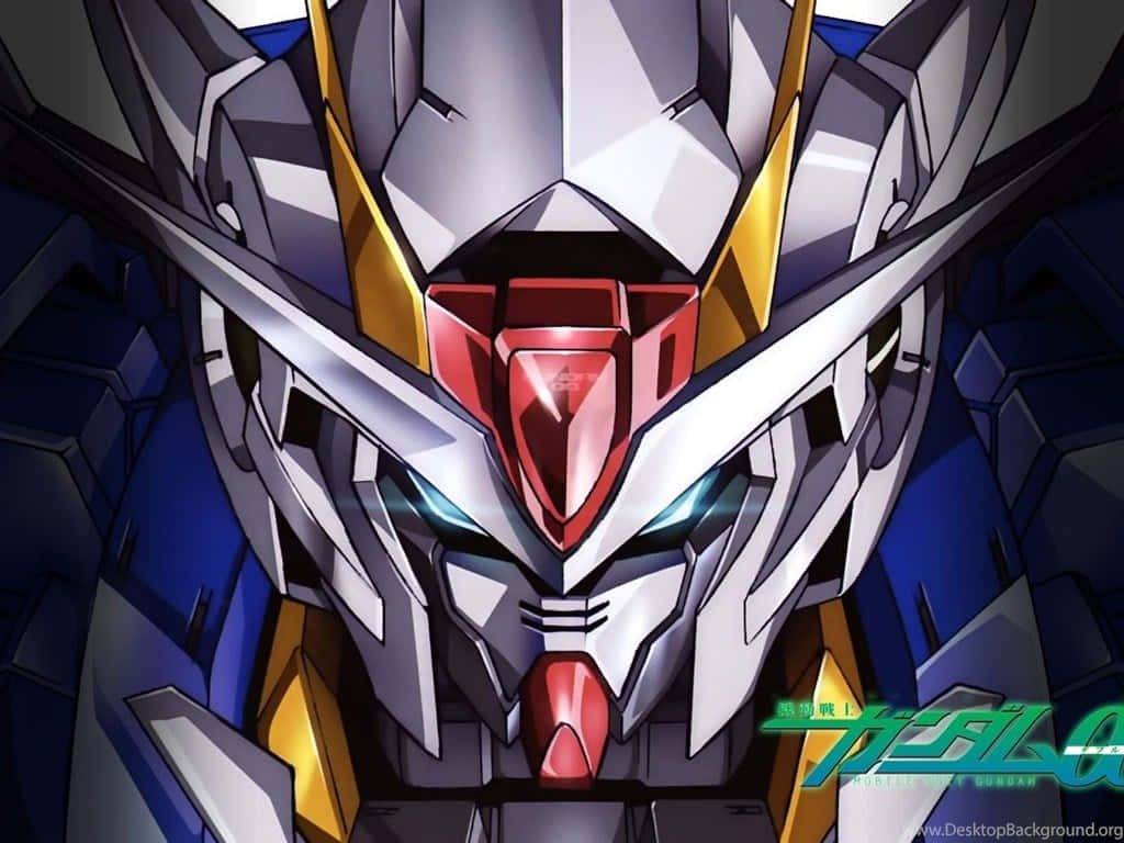 Gundam-rekenaar met Logo Muurpapier