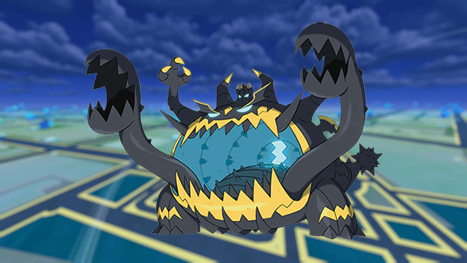 Guzzlord Pokemon Go Naghemel Muurpapier