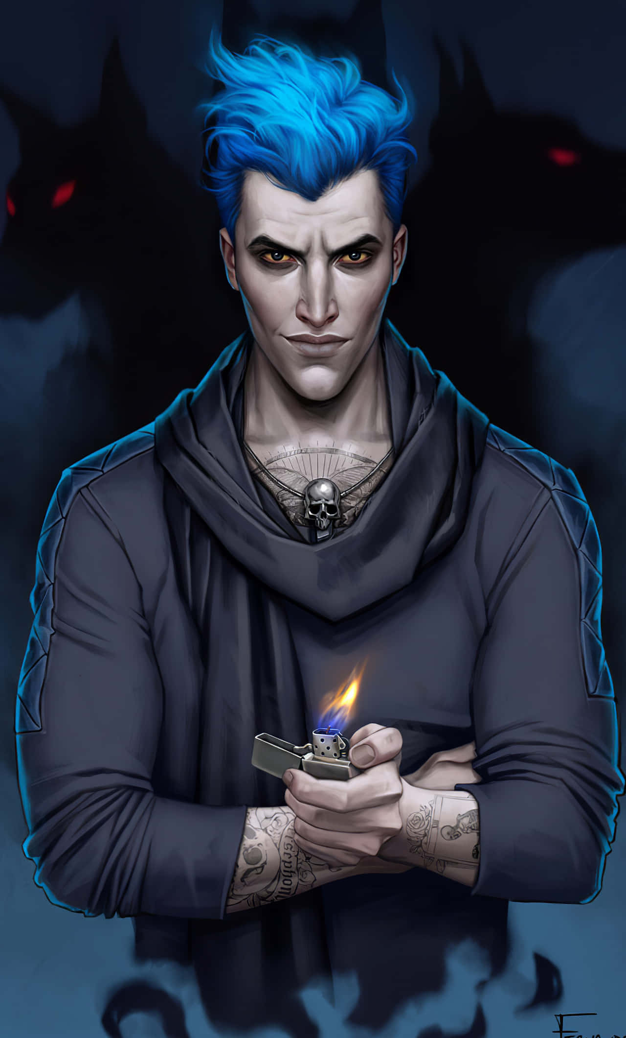 Hades vir Meisies Muurpapier