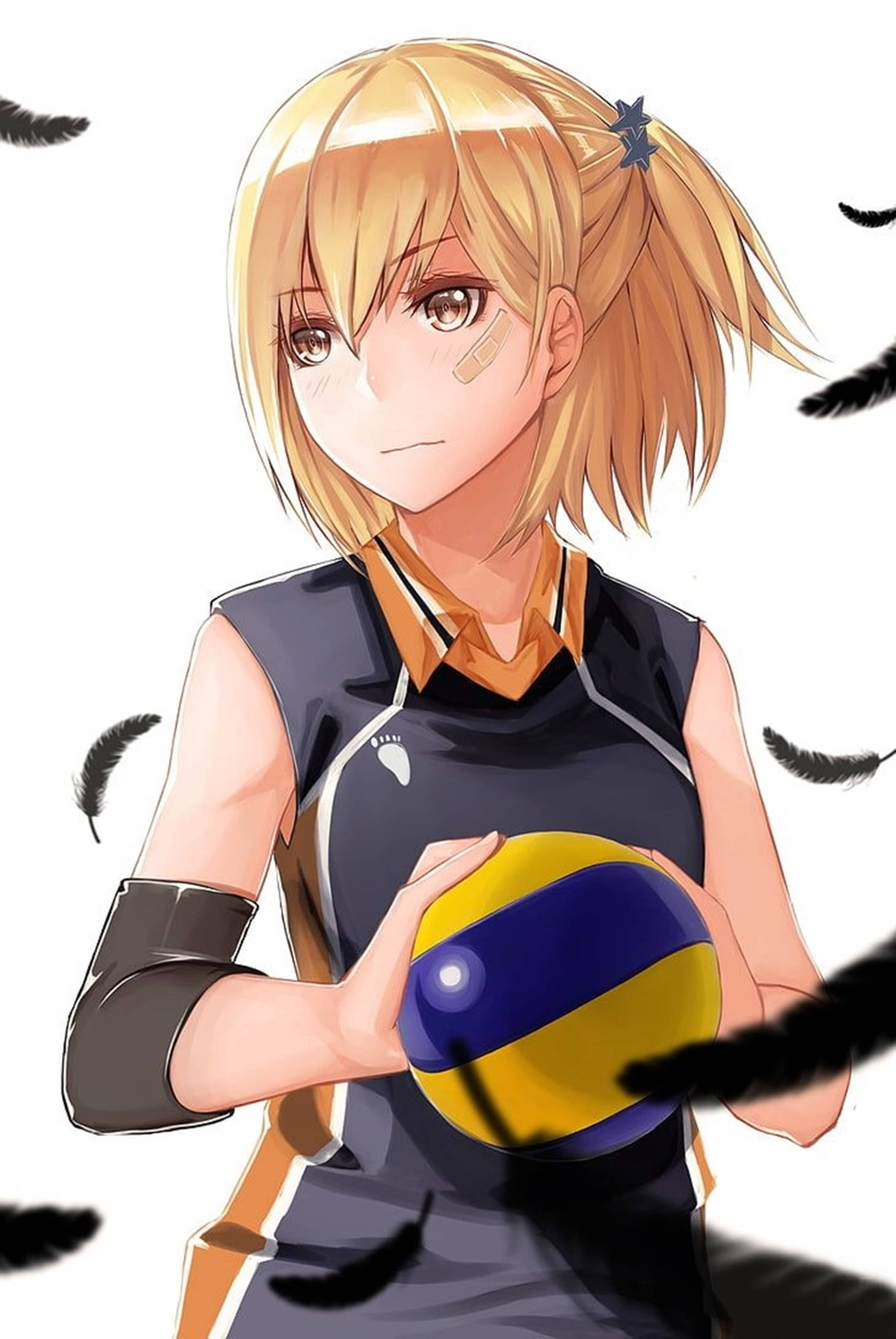 Haikyuu 4K Hitoka Yachi Muurpapier