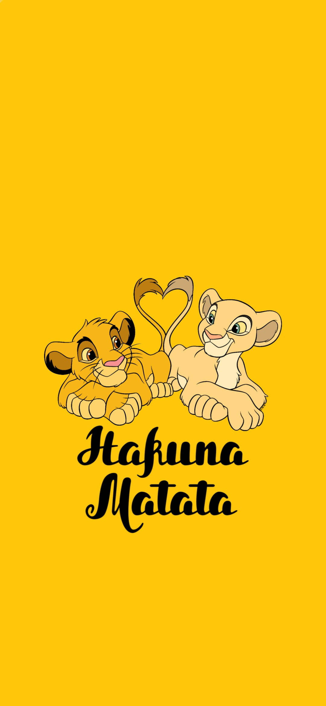 Hakuna Matata Leeu Foon Muurpapier