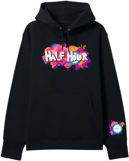 Half-Uur Hoodie Ontwerp Muurpapier