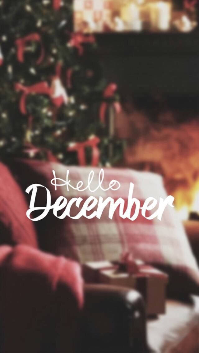 Hallo Desember Knus Bank Muurpapier