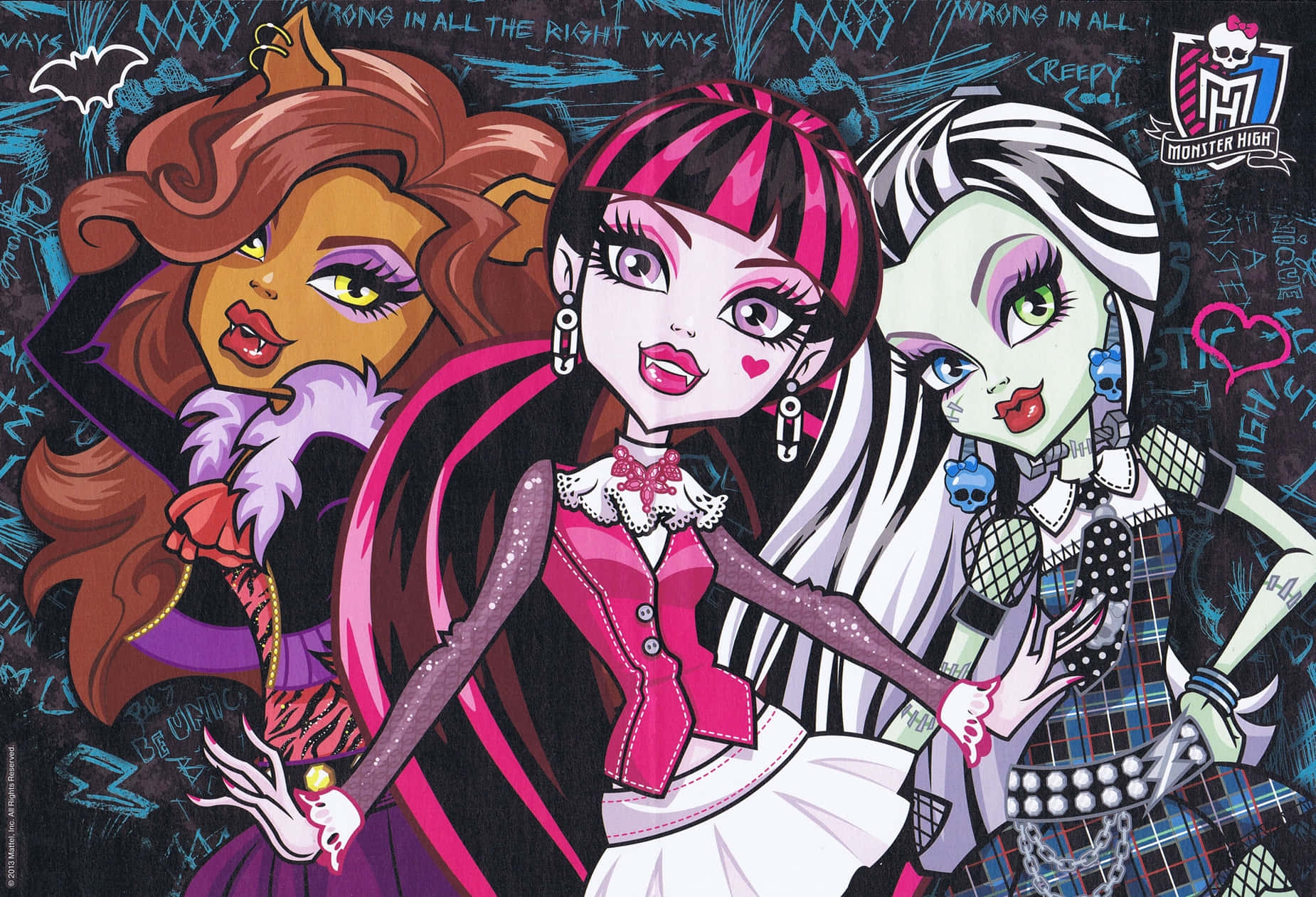 Halloween Aesthetic Monster High Meisies Muurpapier