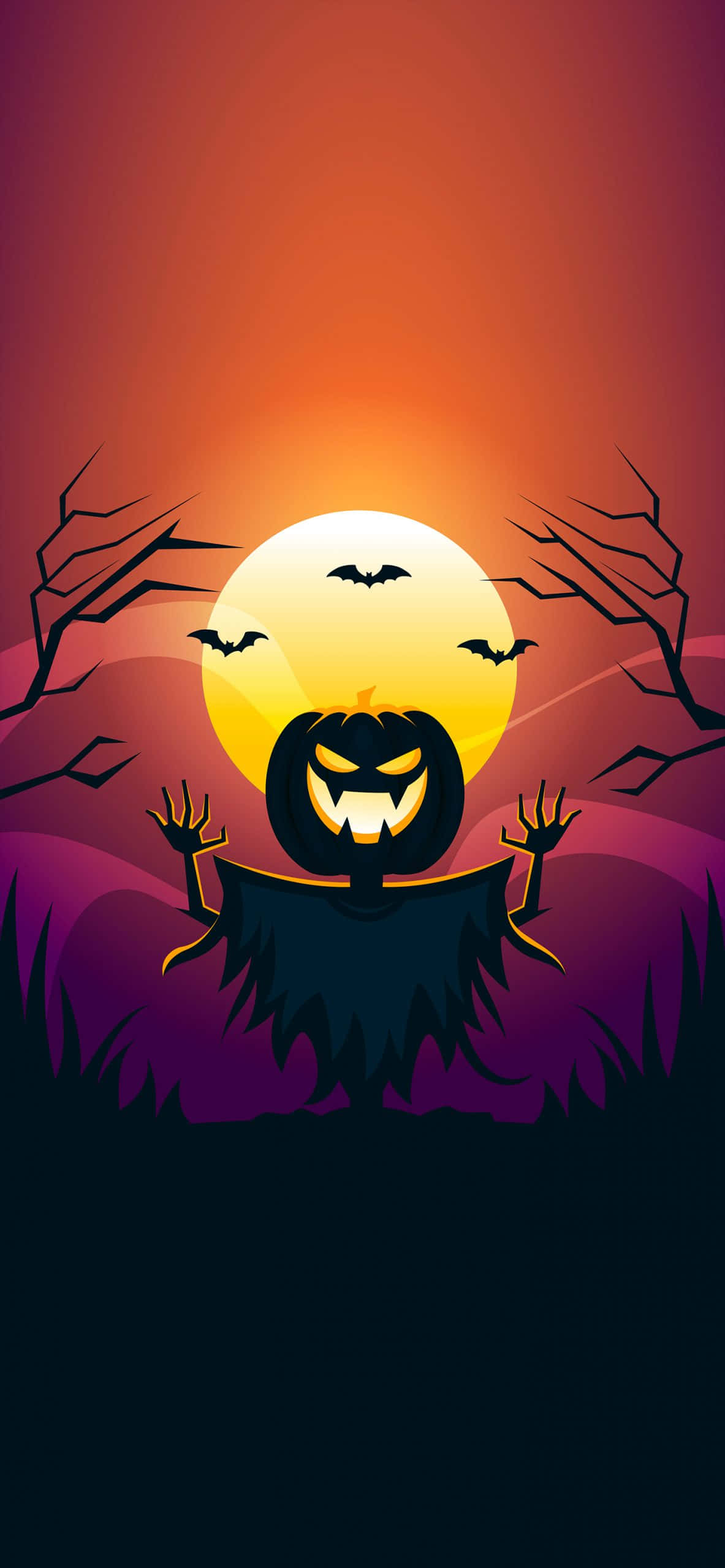Halloween-agtergrond Muurpapier