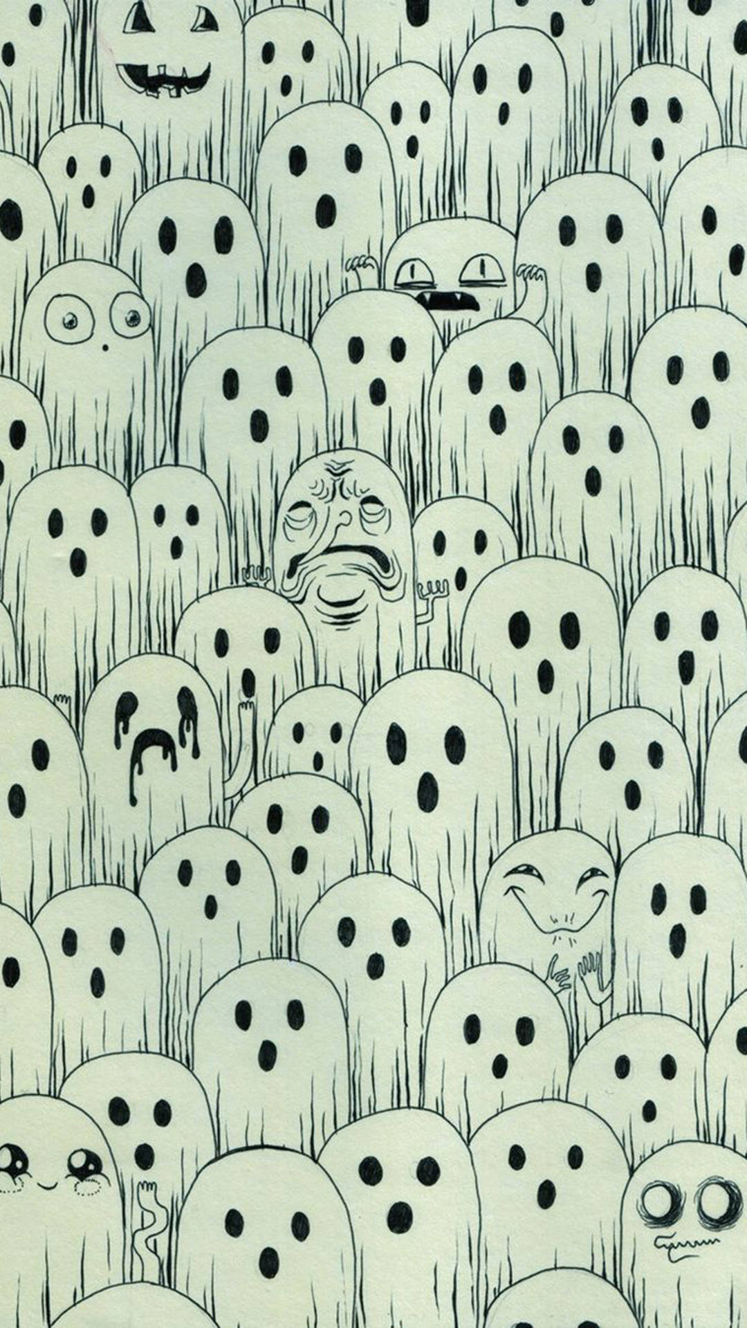 Halloween Grunge Spoke Muurpapier