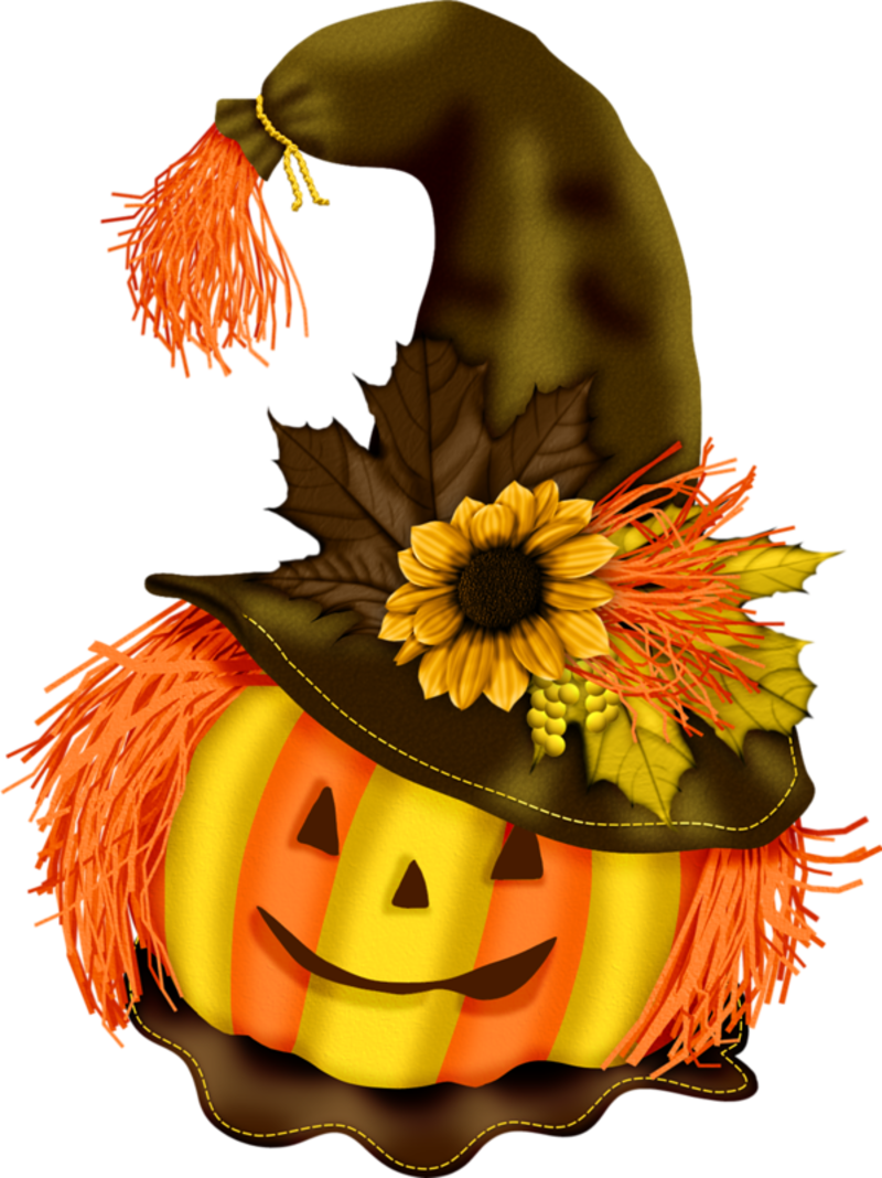 Halloween Pampoen Hekshoed Muurpapier