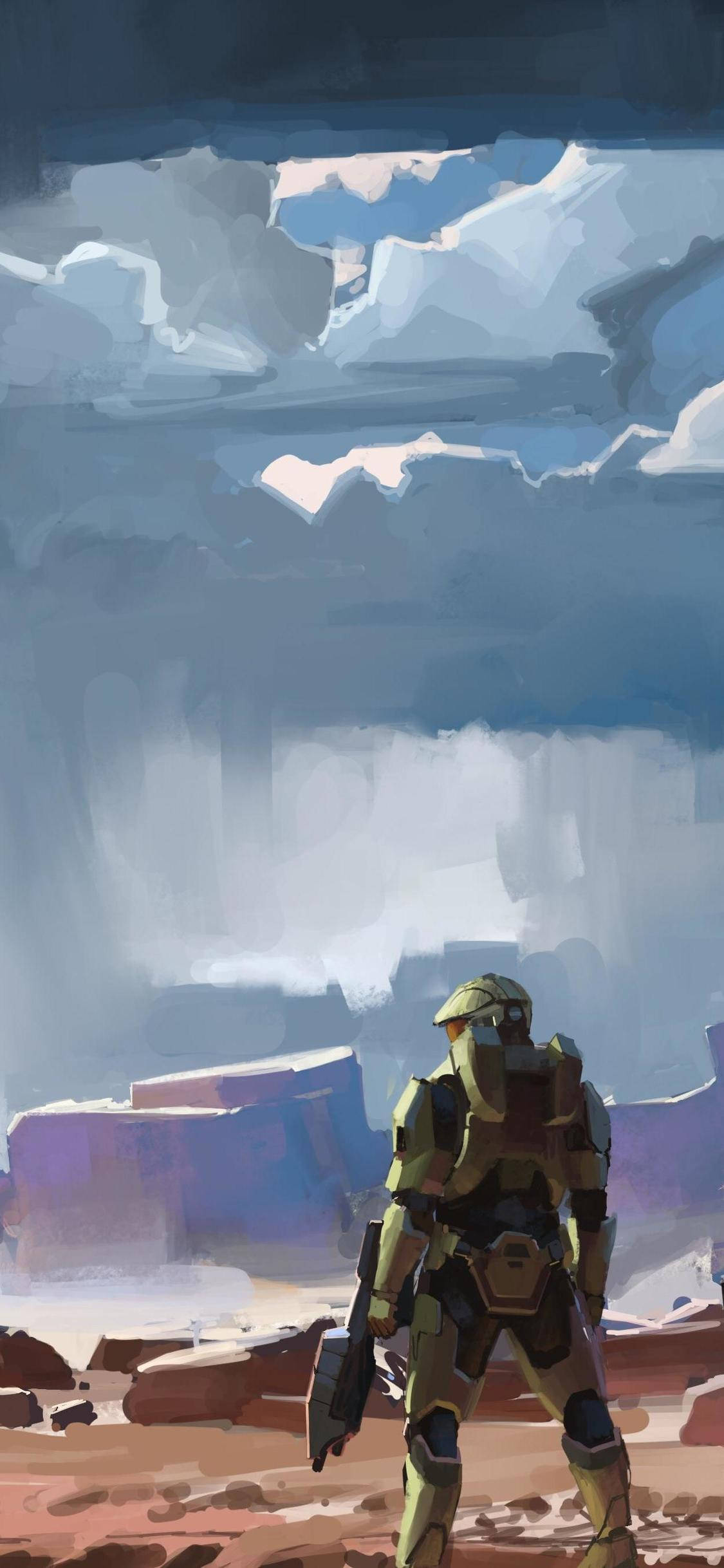 Halo Infinite Digitale Kuns Muurpapier
