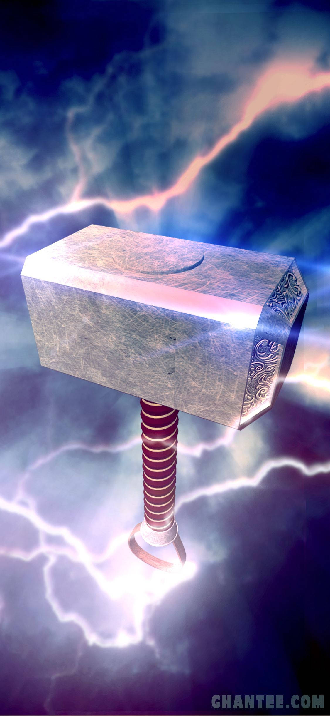 Hammerende Krag van Thor Muurpapier