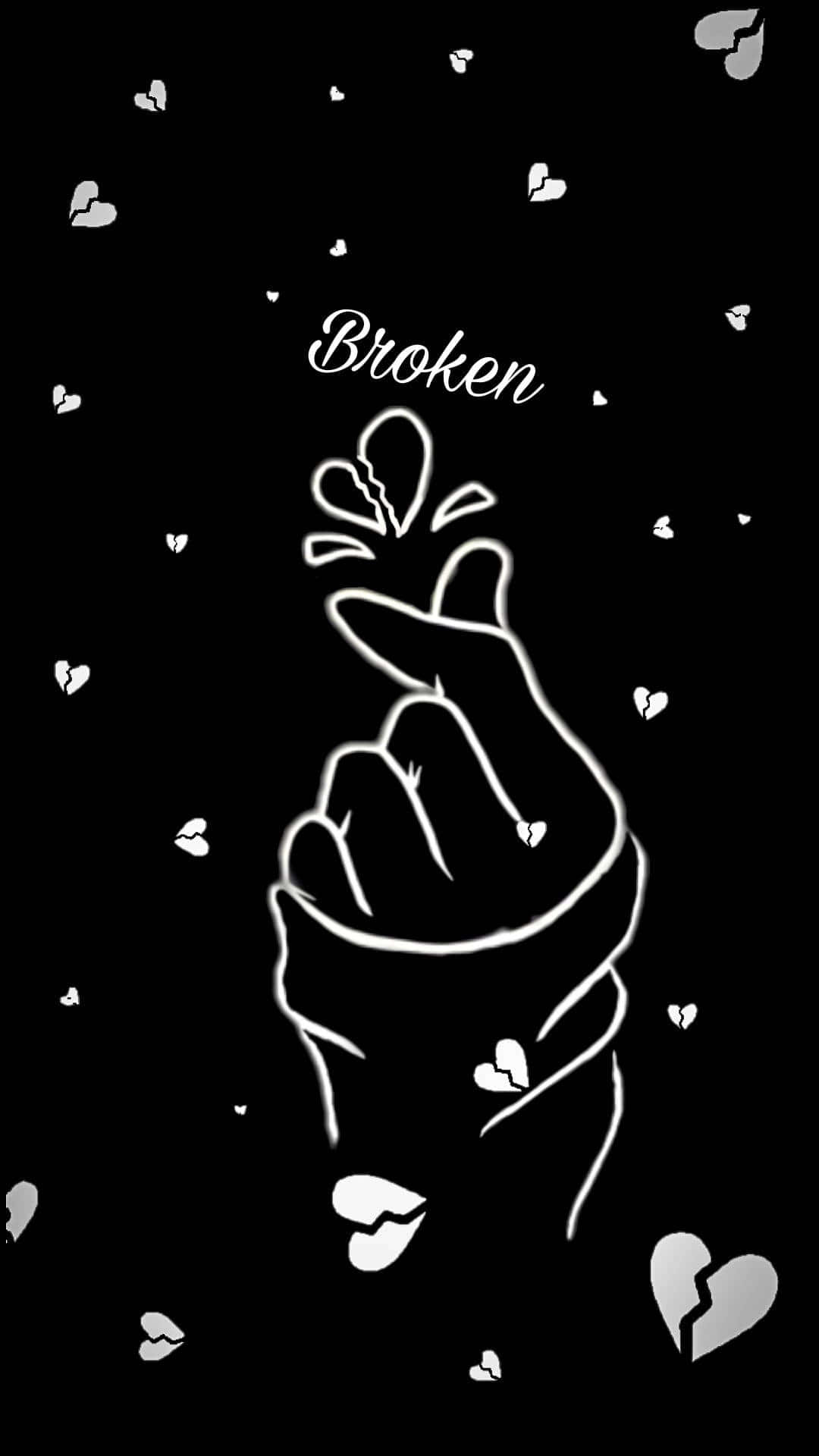 Hand Gebroke Hart PFP Muurpapier
