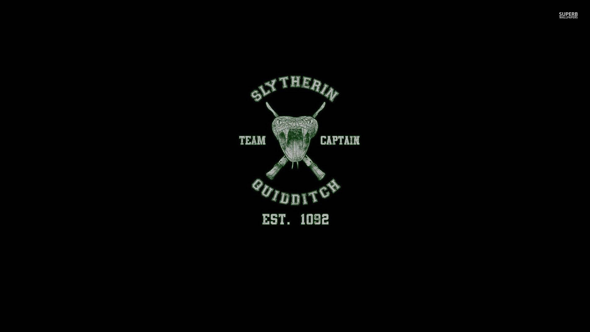 Harry Potter Estetiese Slytherin-logo Muurpapier