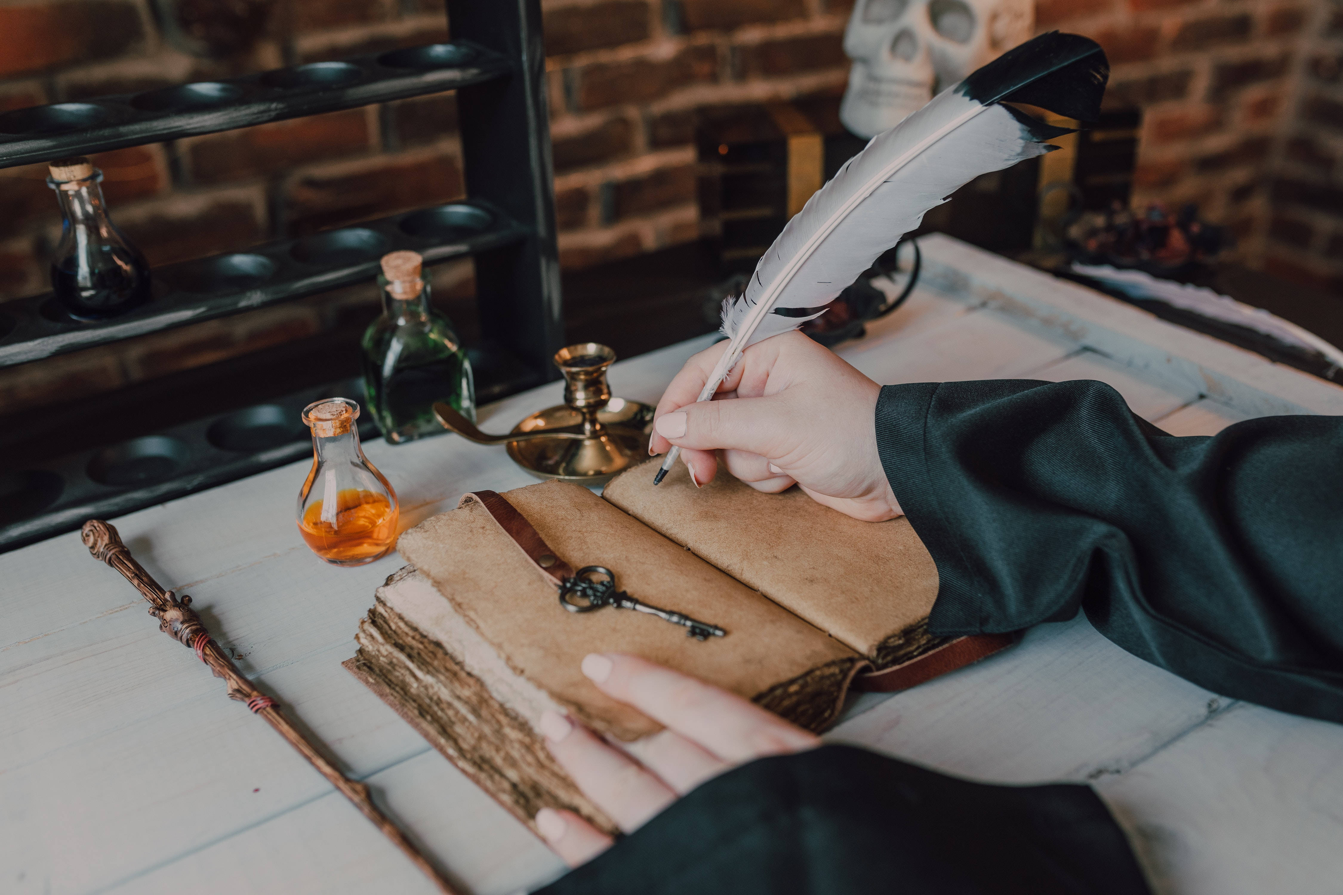 Harry Potter Estetiese Towerboek Muurpapier