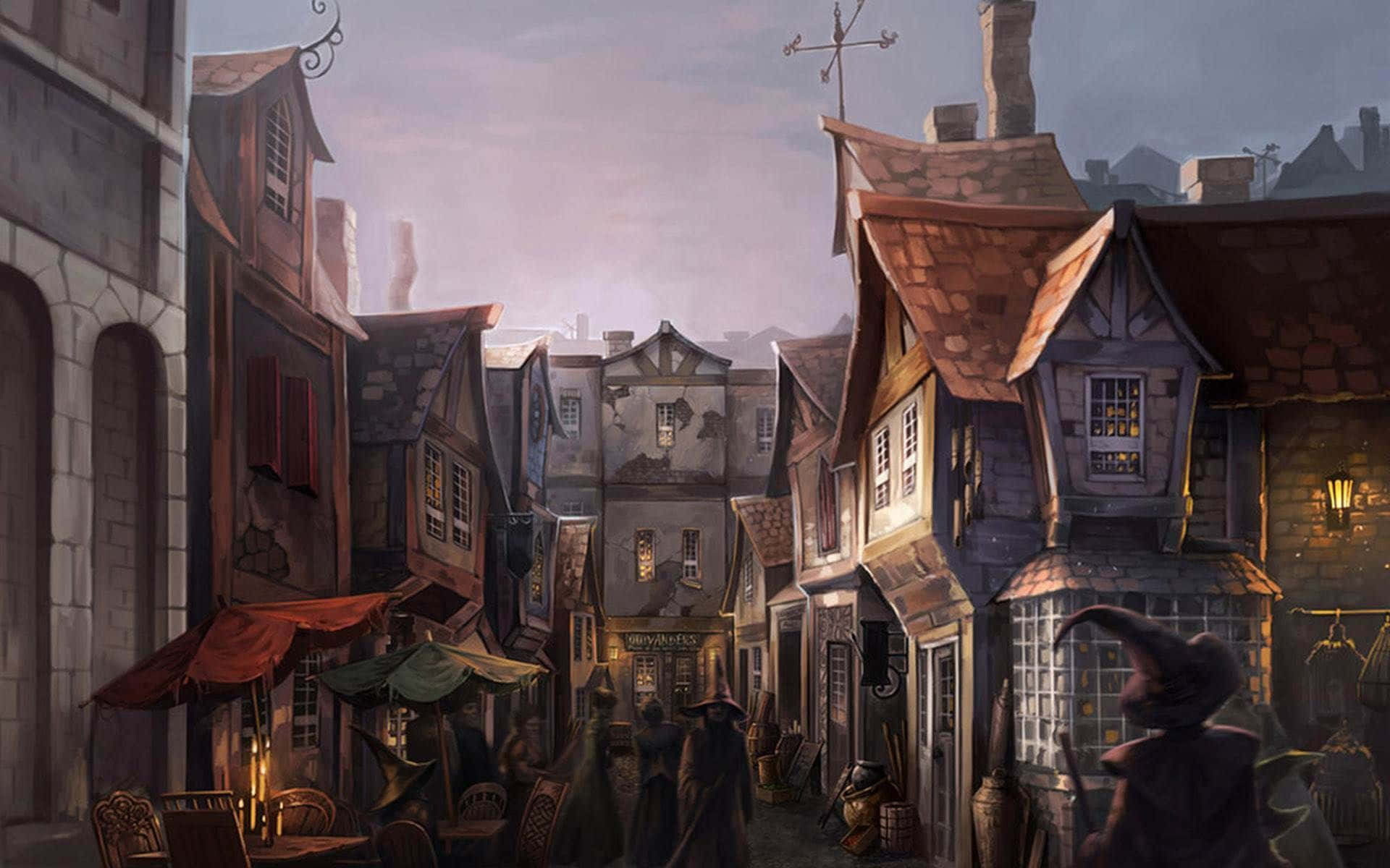 Harry Potter Halloween Huise Muurpapier