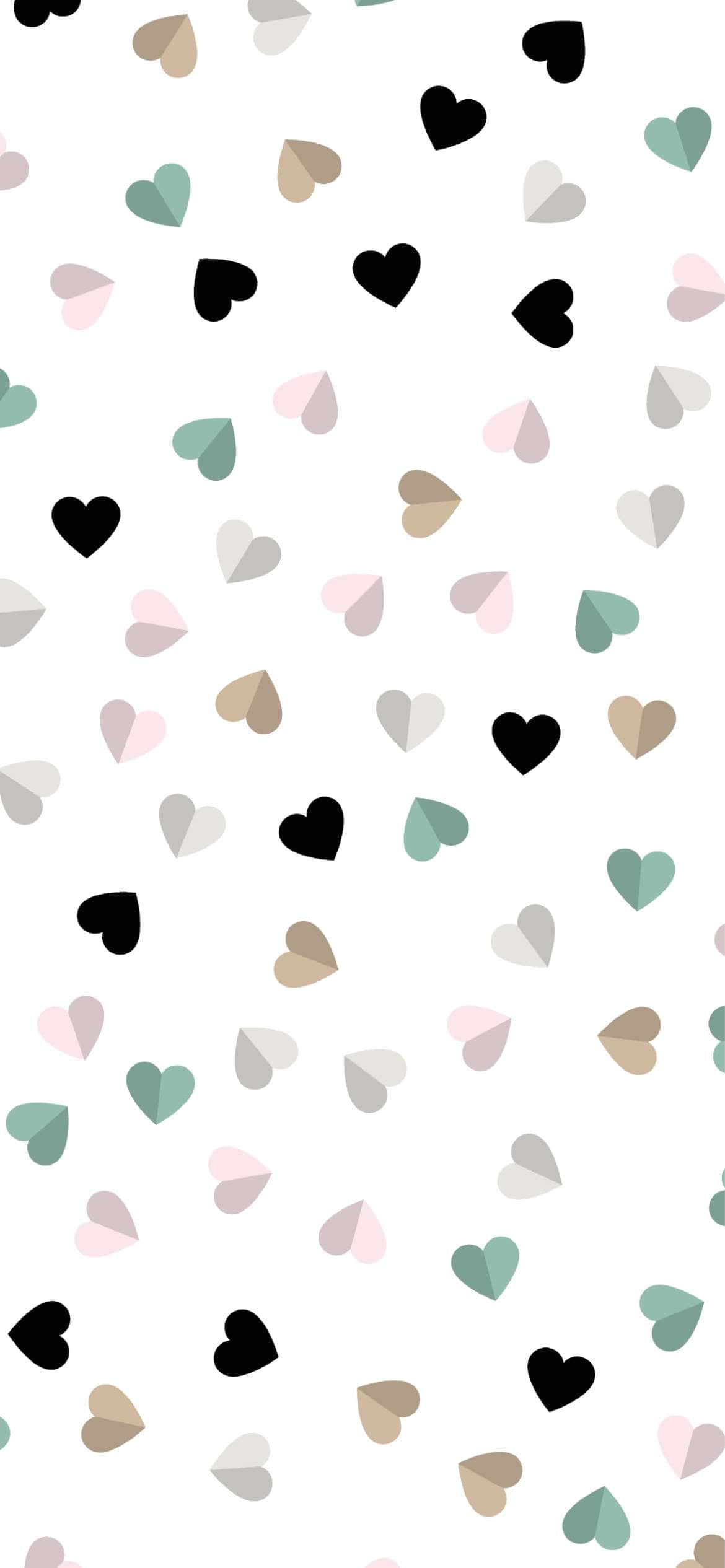 Hartroerende Valentynsdag-agtergrond Muurpapier