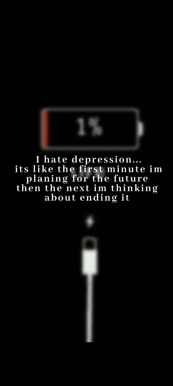 Hartseer Aanhaling Ek Haat Depressie Muurpapier
