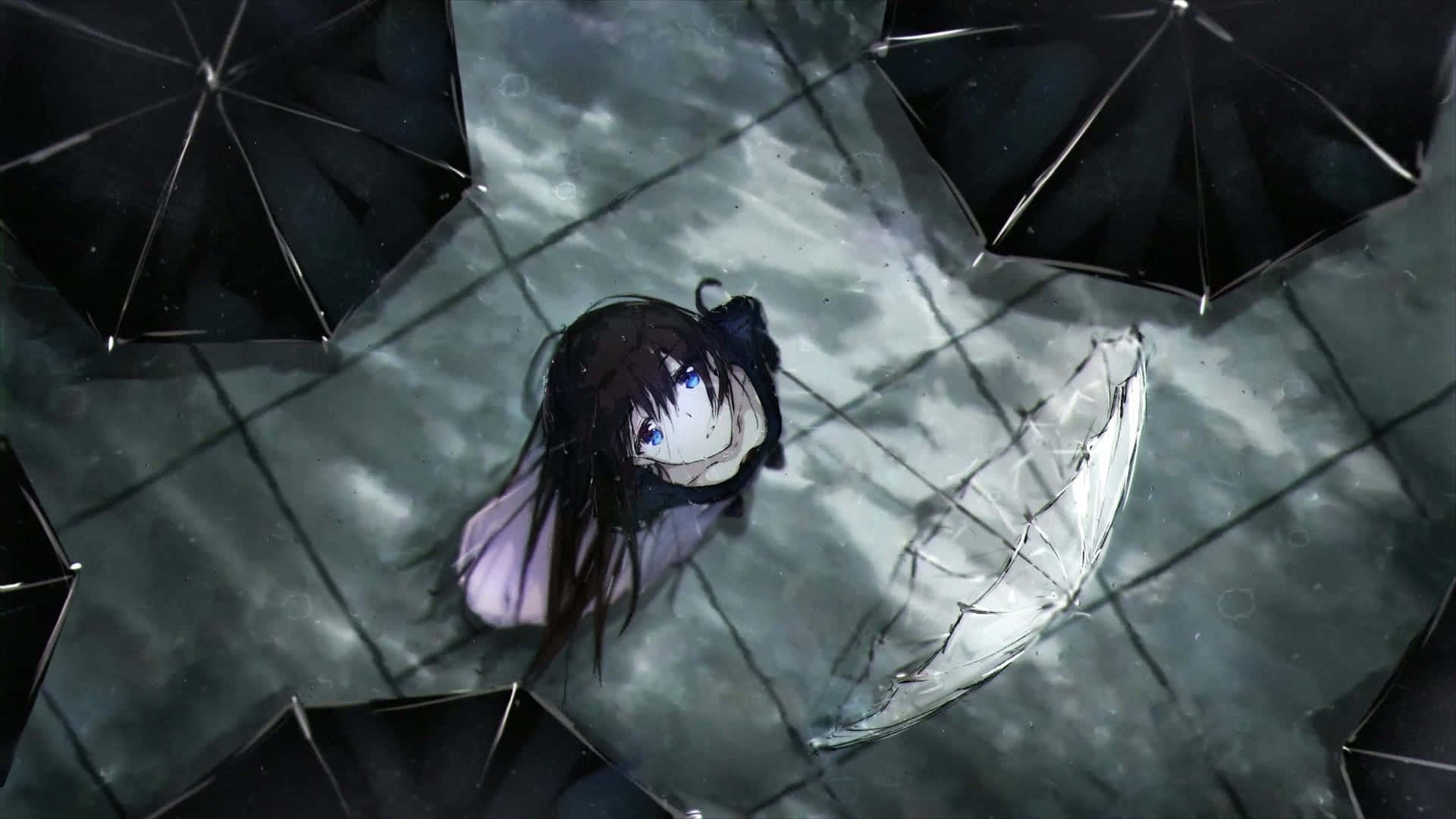 Hartseer Anime prente Muurpapier