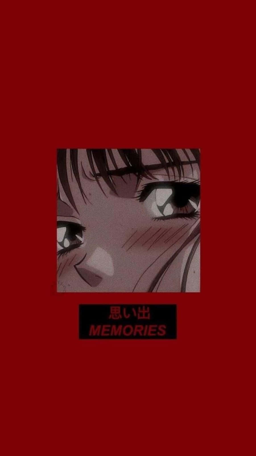 Hartseer Estetiese Anime Herinneringe Muurpapier